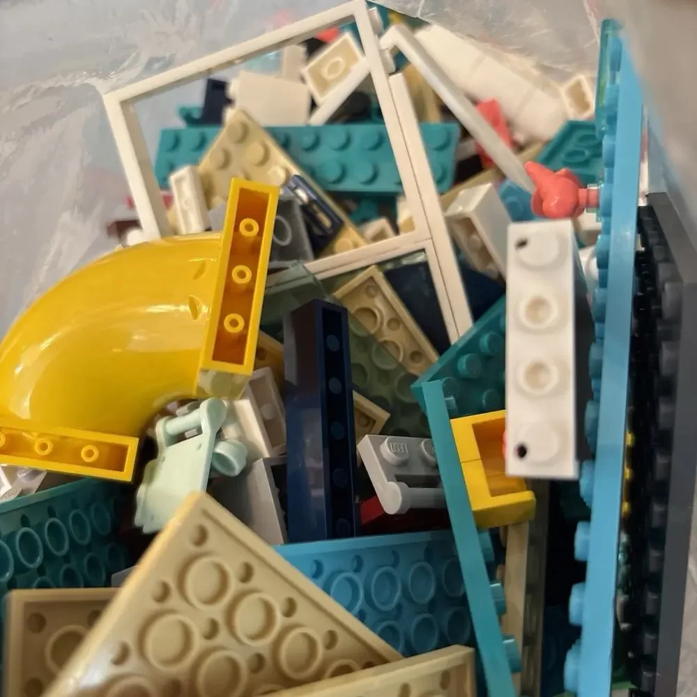 Mini Lego Bulk Lot - Over 3 Pound of Assorted Colors & Sizes Building Baseplate
